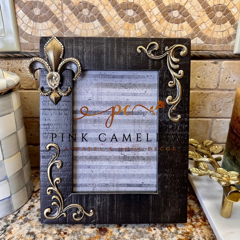 Ornate Fleur de Lis Picture Frame